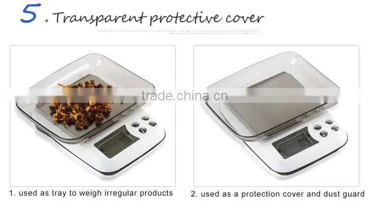 Stainless Steel Tableboard Electronic Digital Jewelry Scales