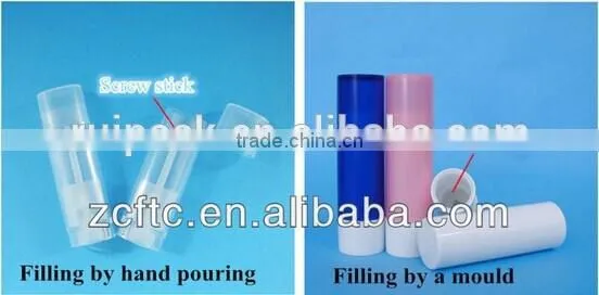 5g clear lip blam tube, samll cap lipgloss container