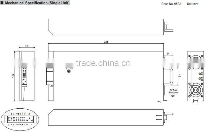 Mean Well 2000w 12v single output power supplies/ 2000W Front End Power System/2000w power supply with auxiliary power