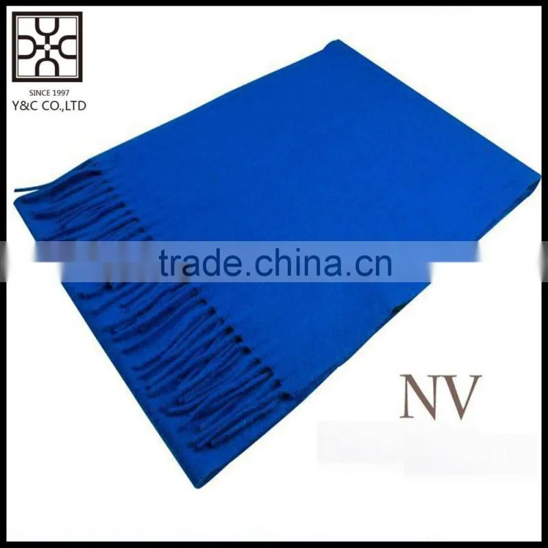 2015 Solid Color 100% Wool Scarf with fringe
