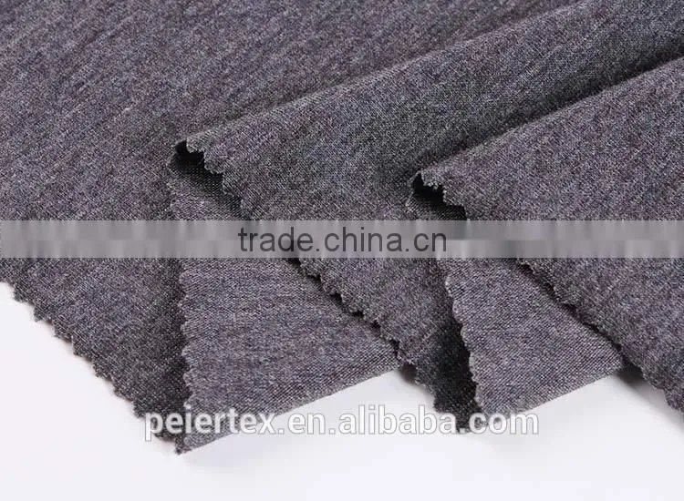 Textile fabrics supplier soft anti static jersey material shirt blend fabric in shirt golf wear fabric