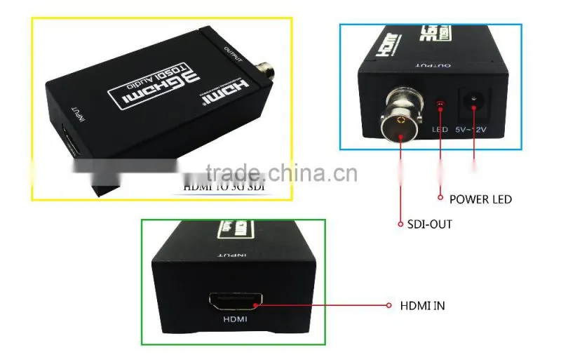 2015 New MINI 3G HD MI to SDI Converter, HD MI switch to 3G HD SD SDI Signals, HD MI to SDI Converter Supports 1080P