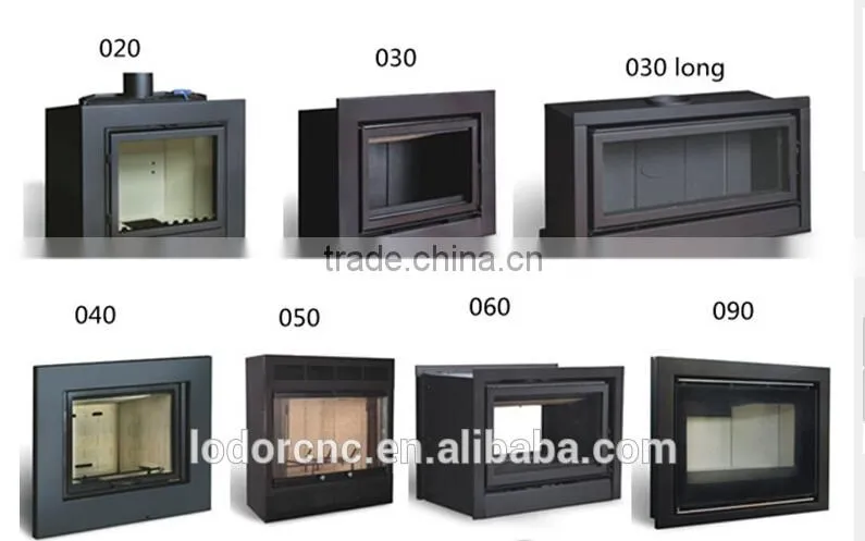 2 sided corner wooden fireplace