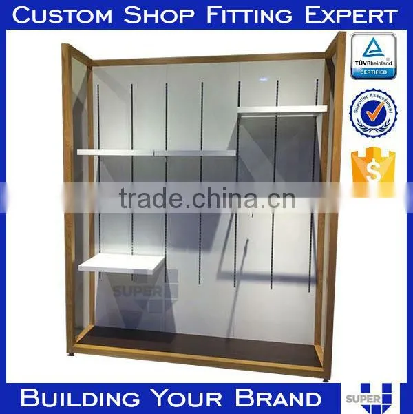 Countertop Wooden Wall Mounted Retail Display Shelving Units