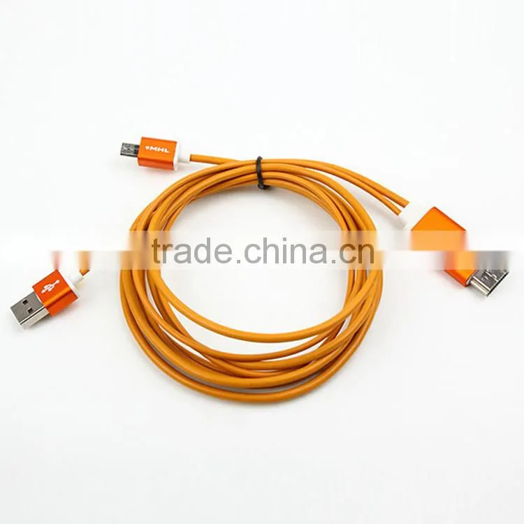 metal material mhl adapter esata to cable with charger cable