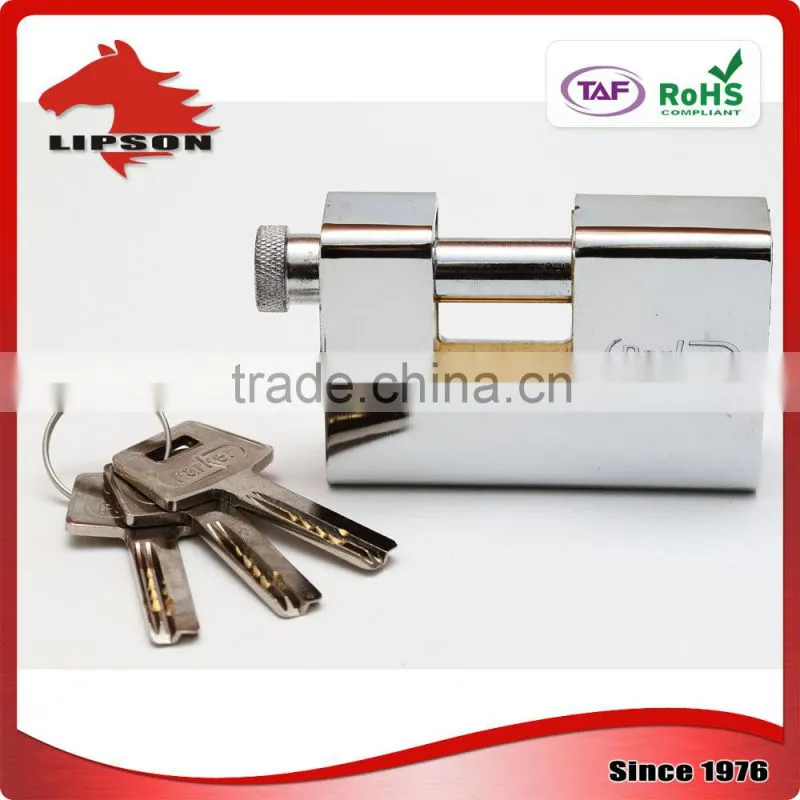 LS-301 Normal Key Amour Plated Rectangular Padlock