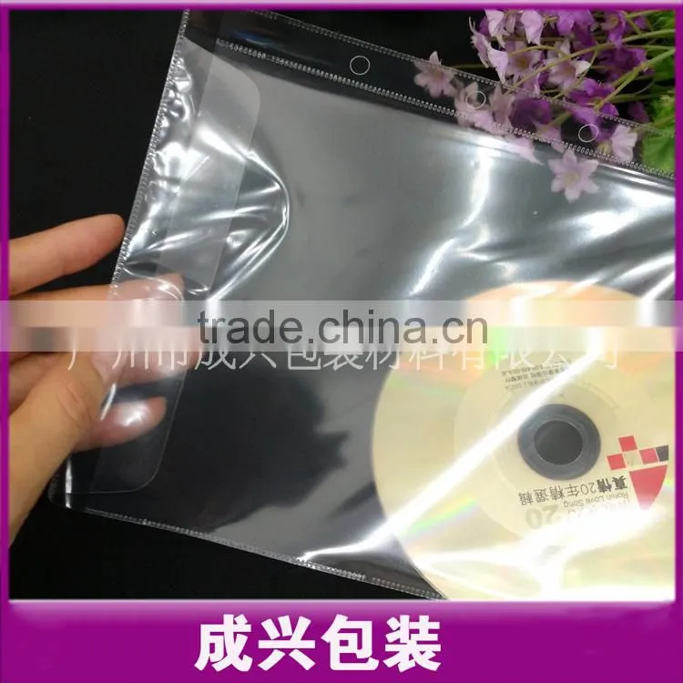 pp dvd sleeve transparent pp sleeve double side plastic plant sleeves