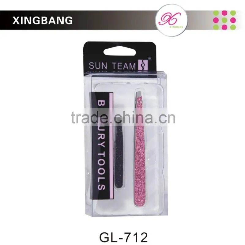 lady wholesale cosmetic stainless steel eyebrow tweezer for personal care