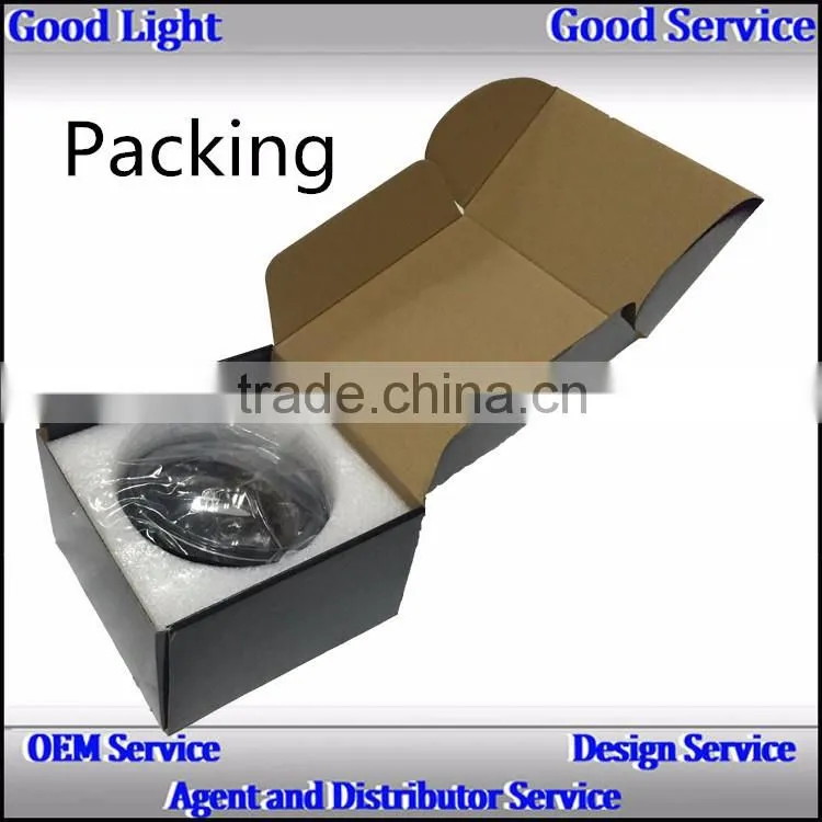 Waterproof ip67 30W 12v 24v Motorcycle 5.75'' Headlight lamp High Low Beam c-ree leds for H-arley D-avision