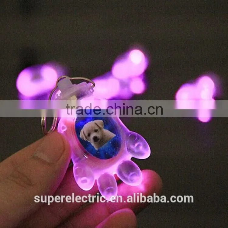 Factory direct supply led dog paw pendant eco-friendly dog pendant for pets