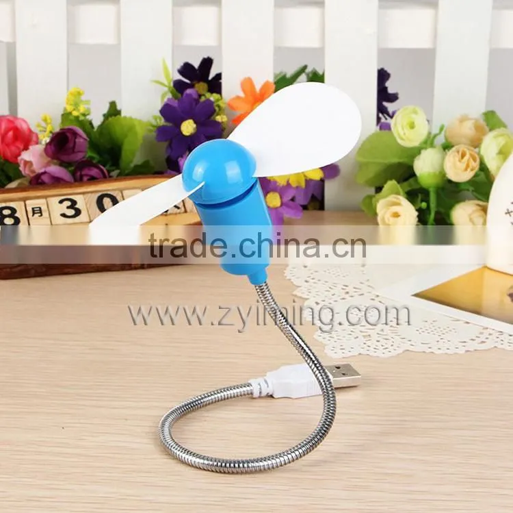 Zyiming sell summer popular portable mini fan YM-F20 usb fan with led clock with strong wind