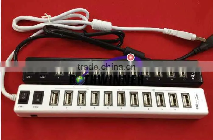 12 ports USB HUB With switch