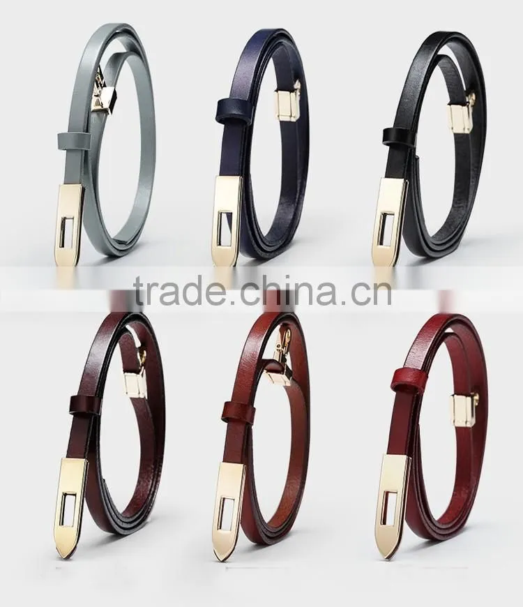 2016 newest slim leather belt for women