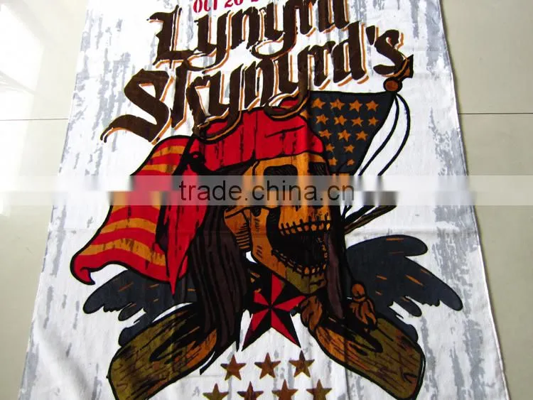 100% cotton China made VELOUR printed Pirate beach towel Pirate design beach towel