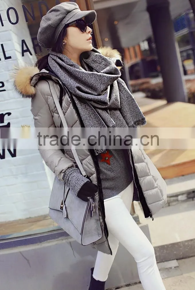 Factory direct wholesale price square raccoon fur collar /raccoon dog fur collar