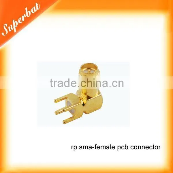 rp sma connector,pcb mount,right angle