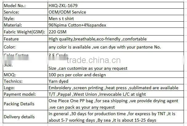 100% Pima Cotton Tight V Neck T Shirts For Men