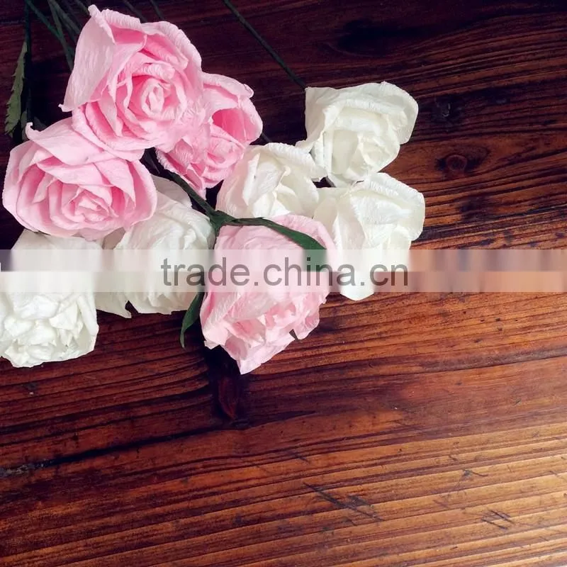 wedding decoration paper flower, handmade flower, party decoration flower, pink paper flower