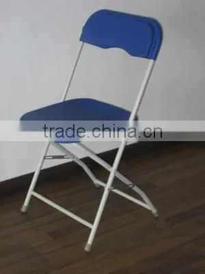 Outdoor Leisure Metal Leg Plastic Folding Chair