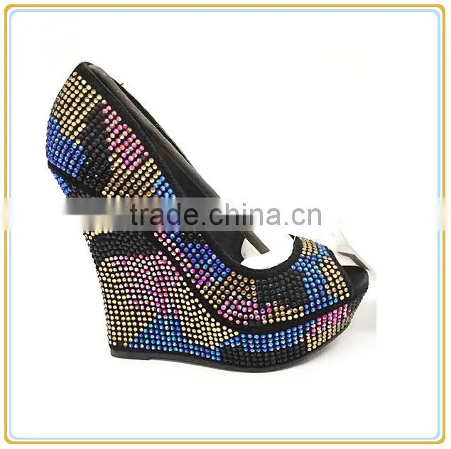 High heel ladies shoes Luxury jewel dress party prom women shoes