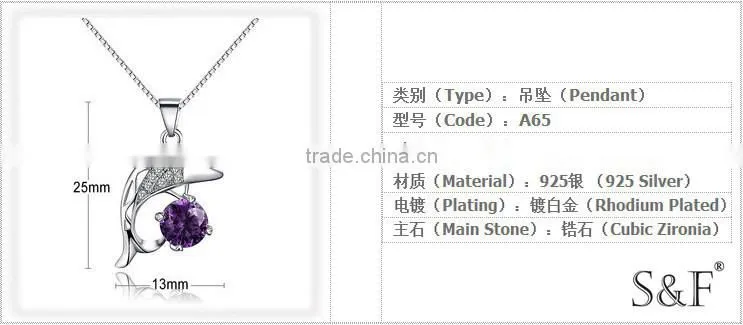 MLA65 2014 New Design Zircon Pendants for Necklaces