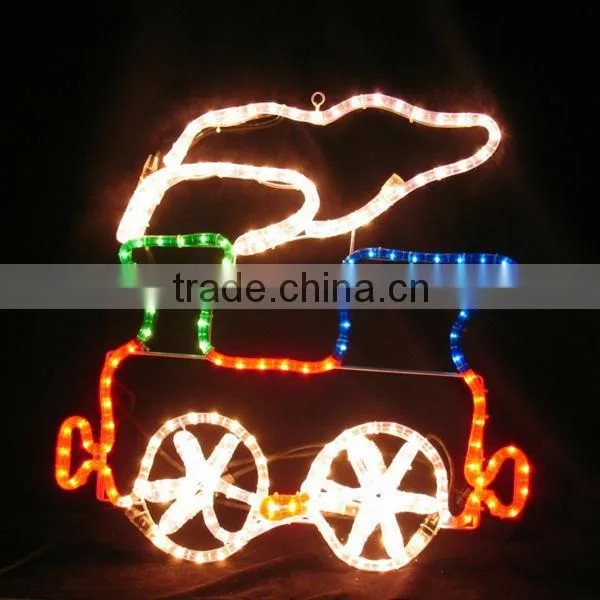 2d motif led outdoor lights trains christmas /led decor for christmas