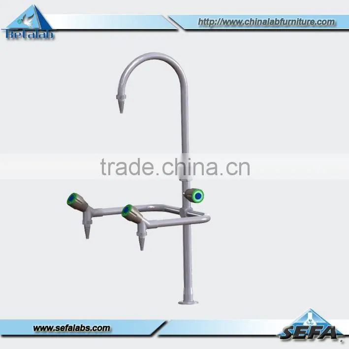 High quality three water outlet lab faucet gooseneck faucet lab supply