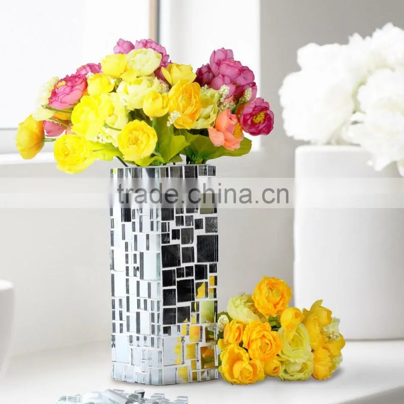 Wholesale DIY mirror glass mosaic vase