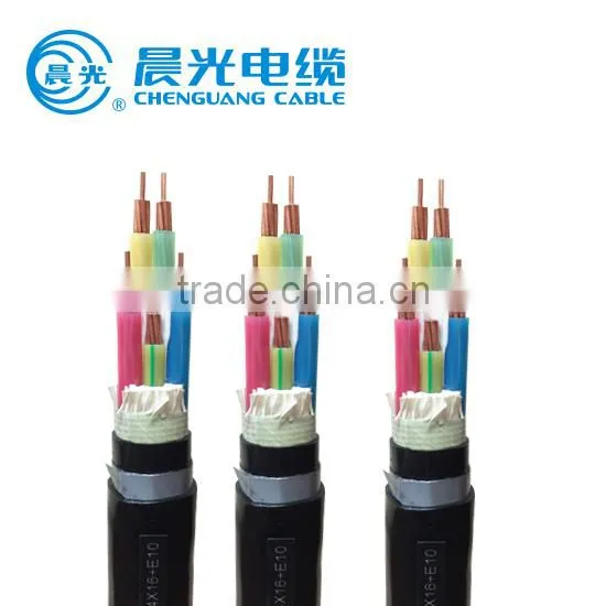 Low Voltage 0.6-1kV Copper or Alumium conductor XLPE insulated PVC sheathed Fine Steel Wire Armoured power cable Electrical Wire