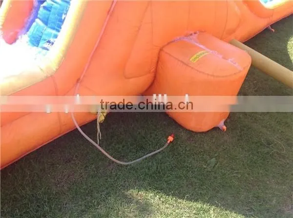 giant inflatable foam water slide,single inflatable water crush slide for party