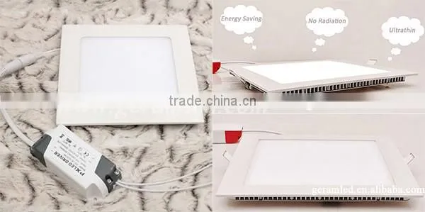 China Best 3W 4W 6W 9W 12W 15W 18W 24W Ultra Thin Square Round LED Panel Light