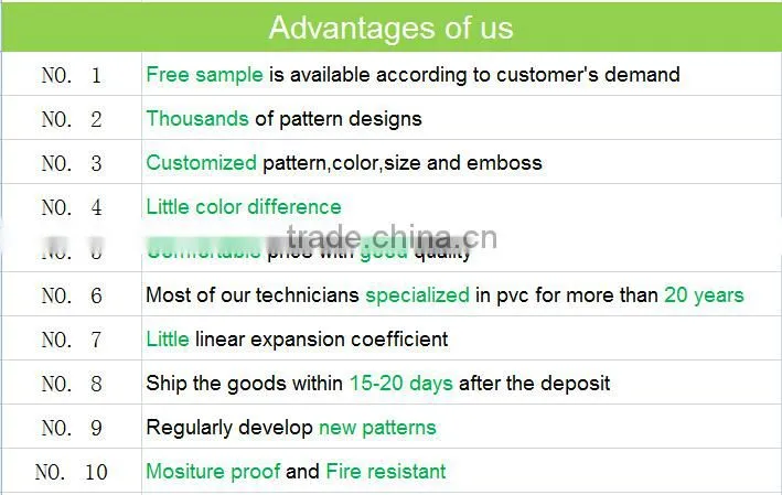 metallic decorative pvc sheet for furniture panel