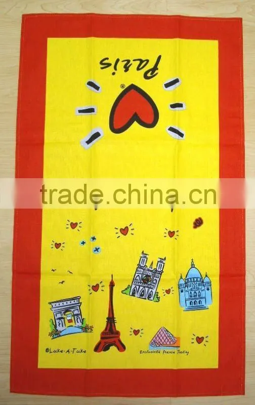 home textile cotton fabric printed kitchen towel/tea towel/napkin