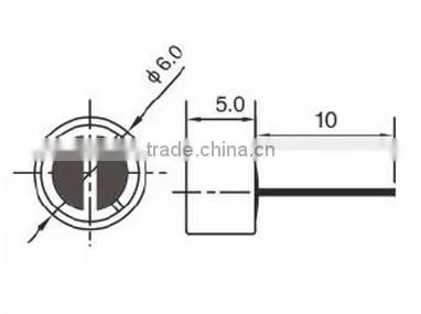 FB6050P high sensitivity electret condenser microphone with 2pins (FBELE)