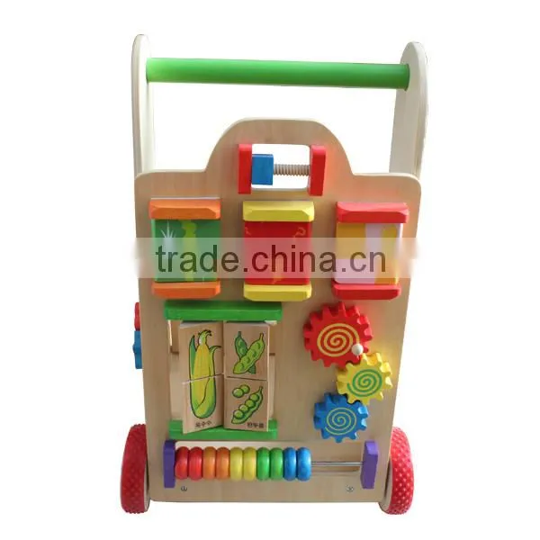 wooden pushcart toy