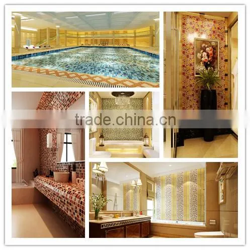 LLS06 Dezhou Demax Glass Stone Mix Wholesale Outdoor & Indoor Using Decoration Crystal Marble Glass Mosaic