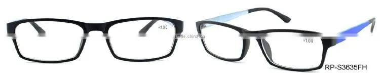 RP-S3635 black frame blue temple new fashion custom reading glasses