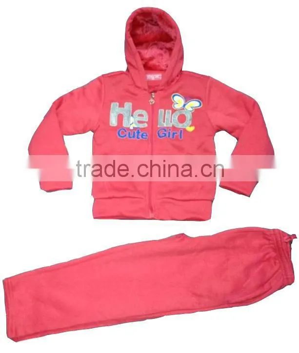 Apparel Stocks Girls Fleece Suits