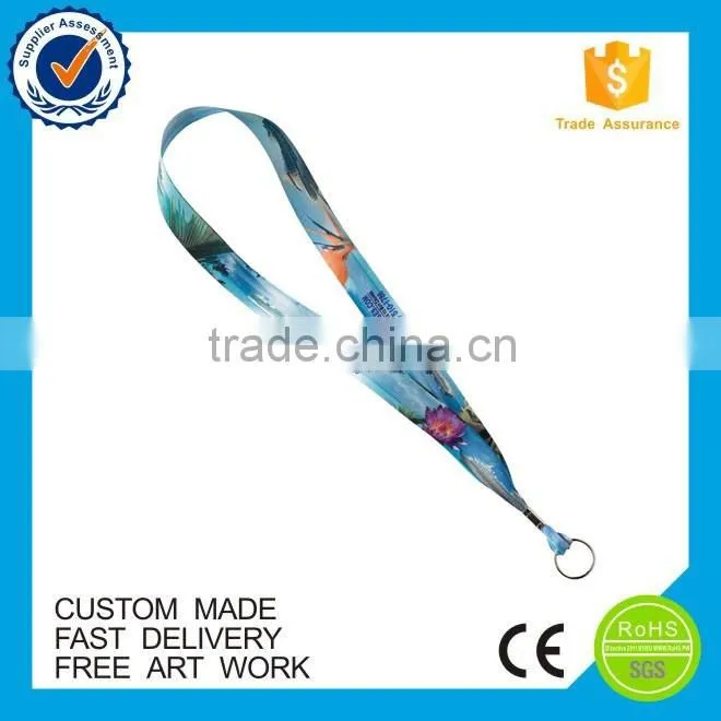 Customized free sample cheap simple elastic lanyard