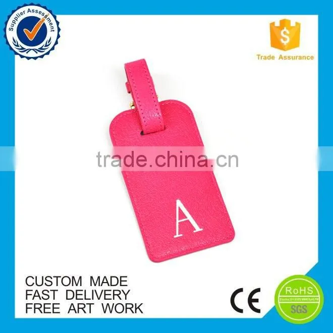 Various hotel travel airplane leather luggage tag custom