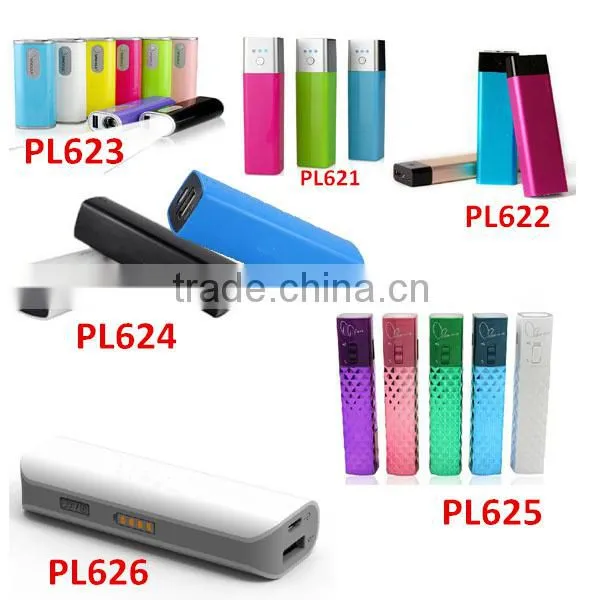 Mini portable smartphone external battery rohs power bank 2600mah