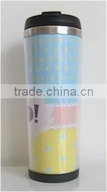 Customzied mugs plastic High Quality Double Layer Mugs Plastic cup