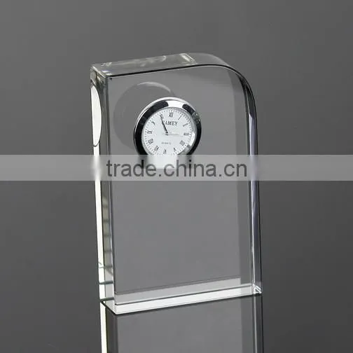 crystal desk clock