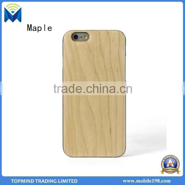 High Quality Real Natural Bamboo Wood Phone Cases for iPhone 6 6s 6plus 6s plus