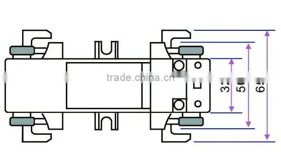 dp812 series sealed and busbar type split core ct transformers 5a
