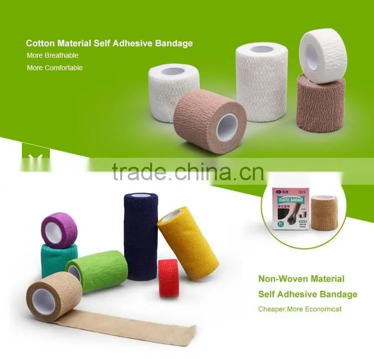 Elastic Cohesive Bandage For Wound Dressing Care