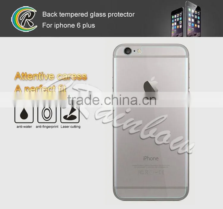Anti shatter / break rear tempered glass film for iphone 6 Plus/6S Plus back glass protector