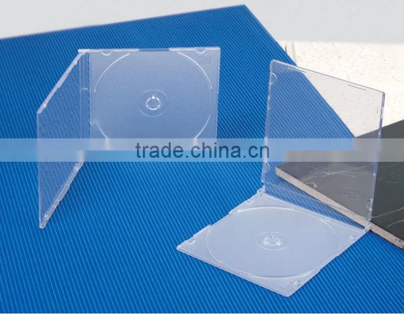 Standard 5.2mm PS Super Slim Single Clear Jewel CD Case