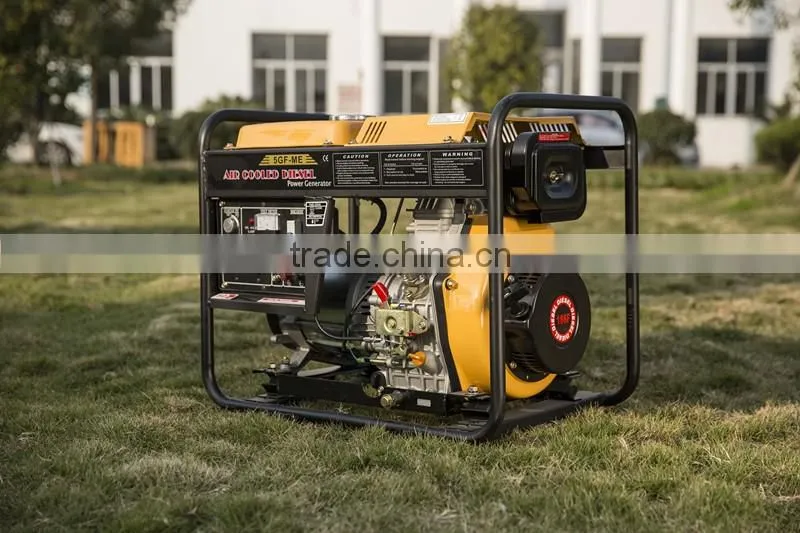 NIMBUS 2015 New Portable Single Phase 10HP Diesel Engine Powered Open-type Diesel 5KW Generator for sale