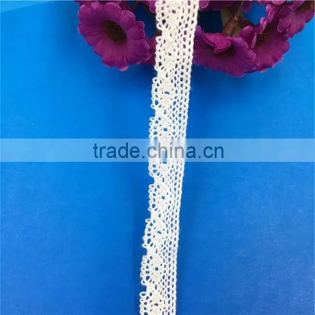 H0178I Elegant Lace Ribbon, 100% Cotton Lace ,Crocheted Lace